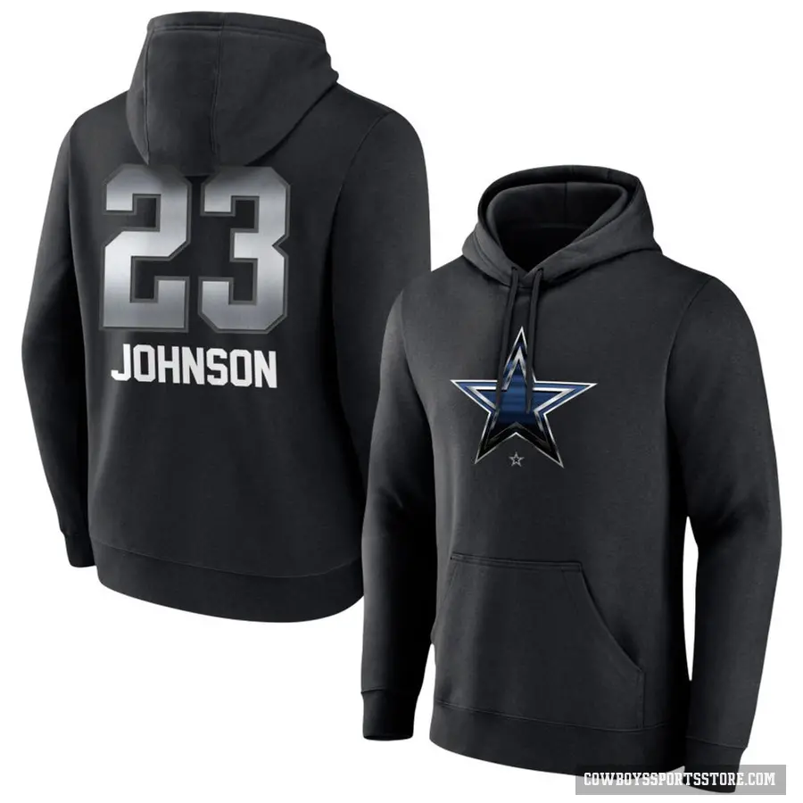 Men's ＃23 Buddy Johnson Dallas Cowboys Black Midnight Mascot Pullover Hoodie