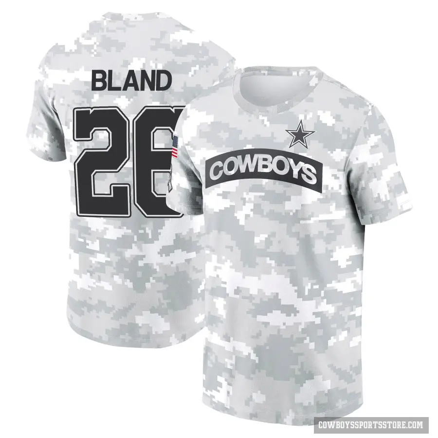 Men's ＃26 DaRon Bland Dallas Cowboys Camo Arctic 2024 Salute to Service Performance T-Shirt