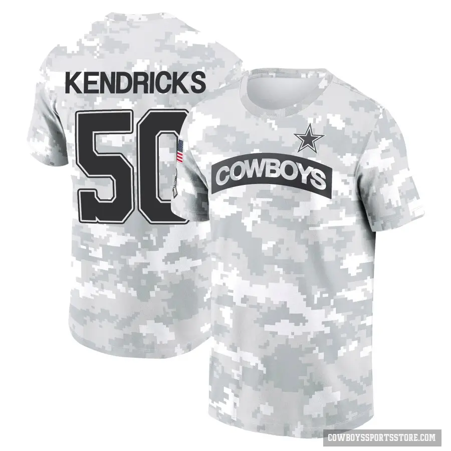 Men's ＃50 Eric Kendricks Dallas Cowboys Camo Arctic 2024 Salute to Service Performance T-Shirt