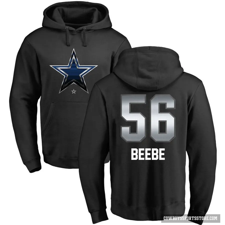 Men's ＃56 Cooper Beebe Dallas Cowboys Black Midnight Mascot Pullover Hoodie