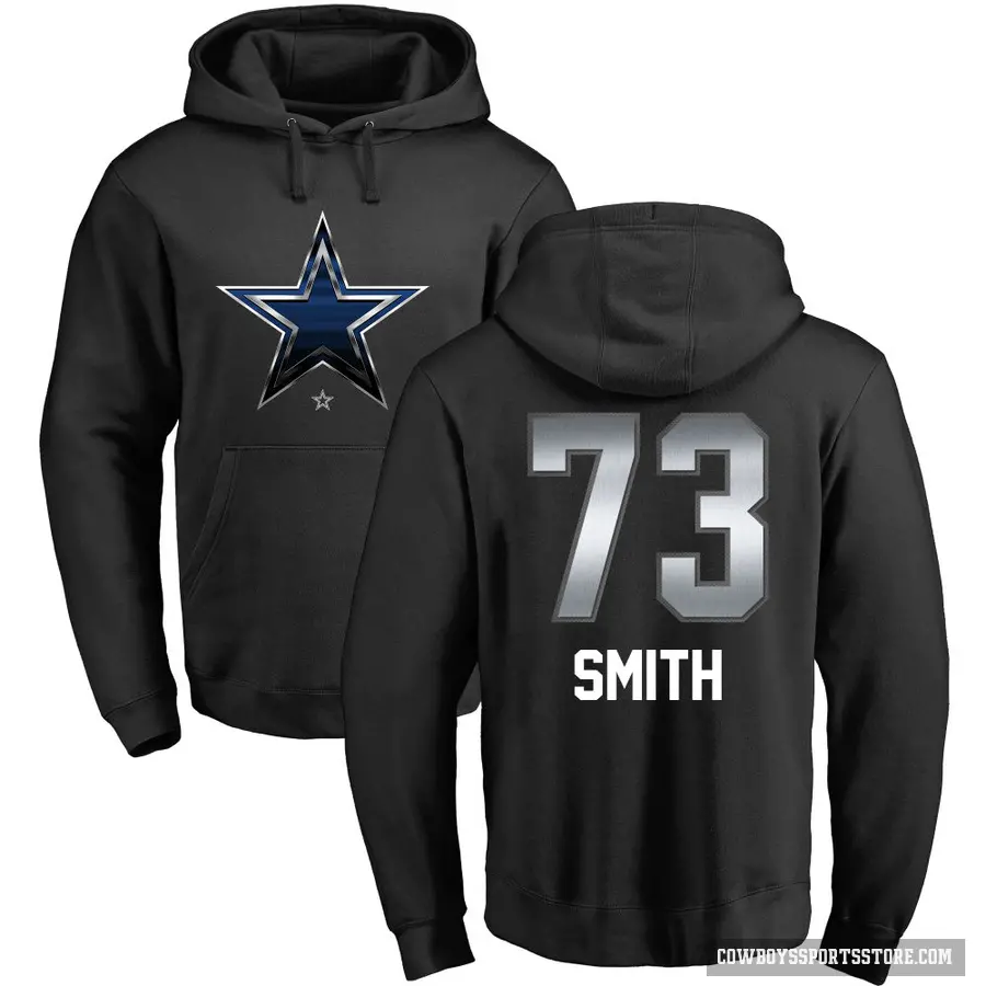 Men's ＃73 Tyler Smith Dallas Cowboys Black Midnight Mascot Pullover Hoodie