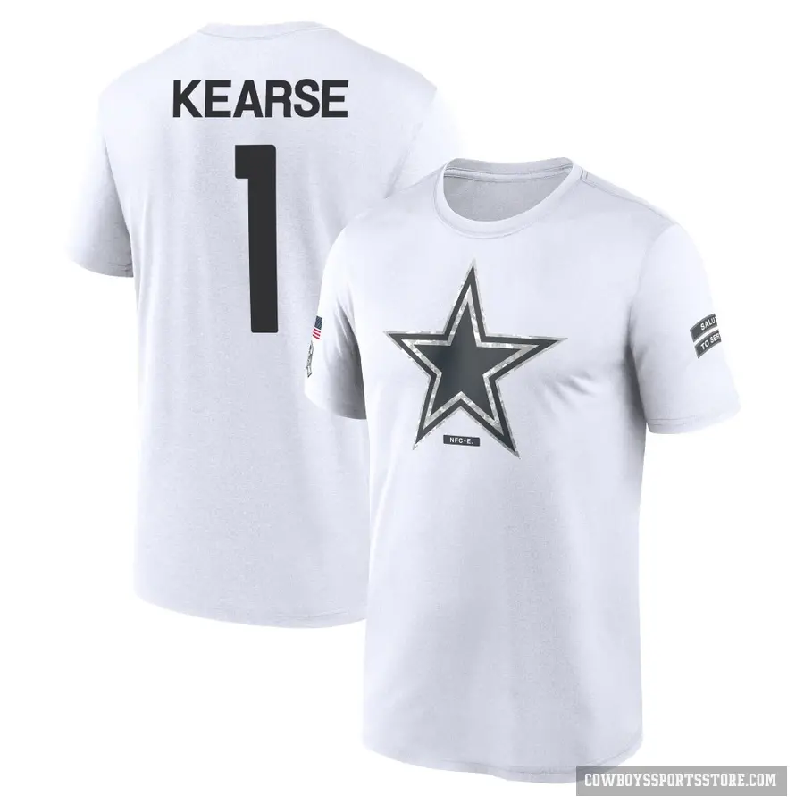 Youth ＃1 Jayron Kearse Dallas Cowboys White 2024 Salute to Service Performance T-Shirt