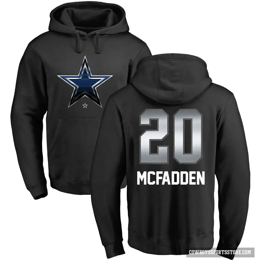 Youth ＃20 Darren McFadden Dallas Cowboys Black Midnight Mascot Pullover Hoodie