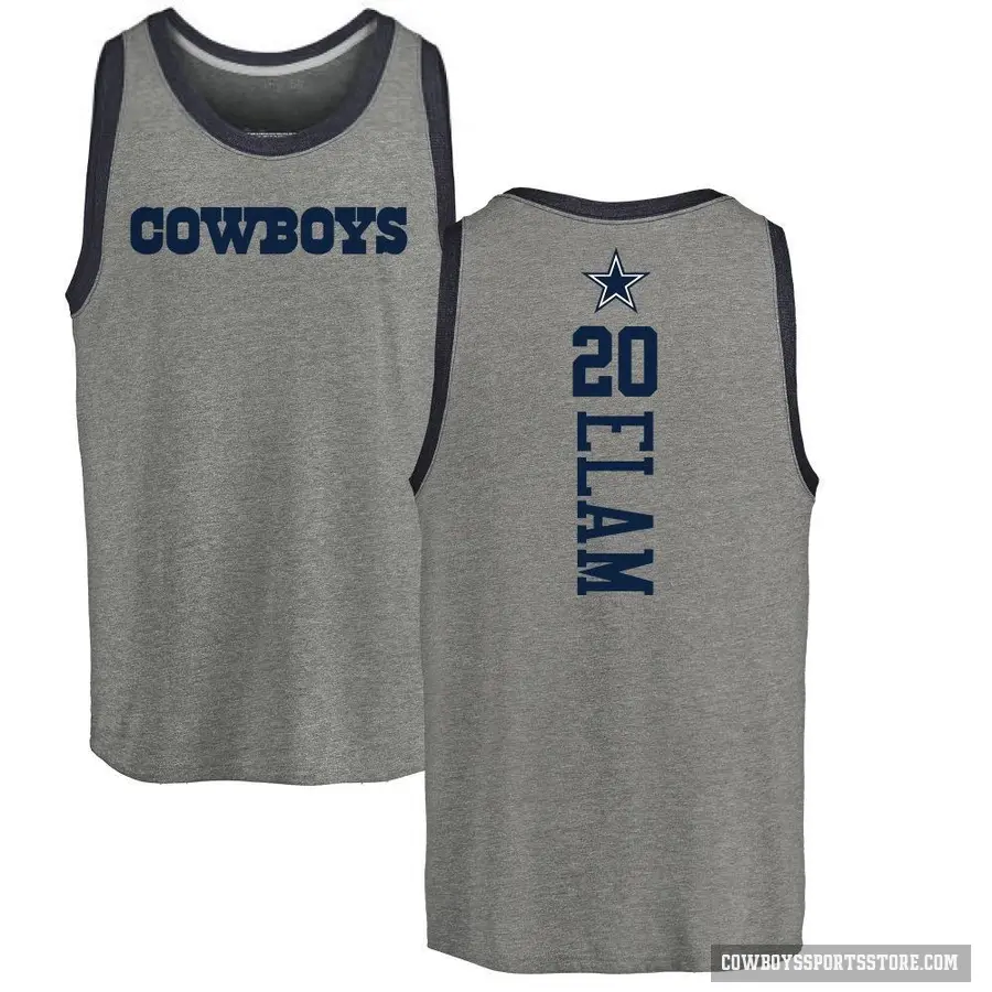 Youth ＃20 Kaiir Elam Dallas Cowboys Ash Backer Tank Top