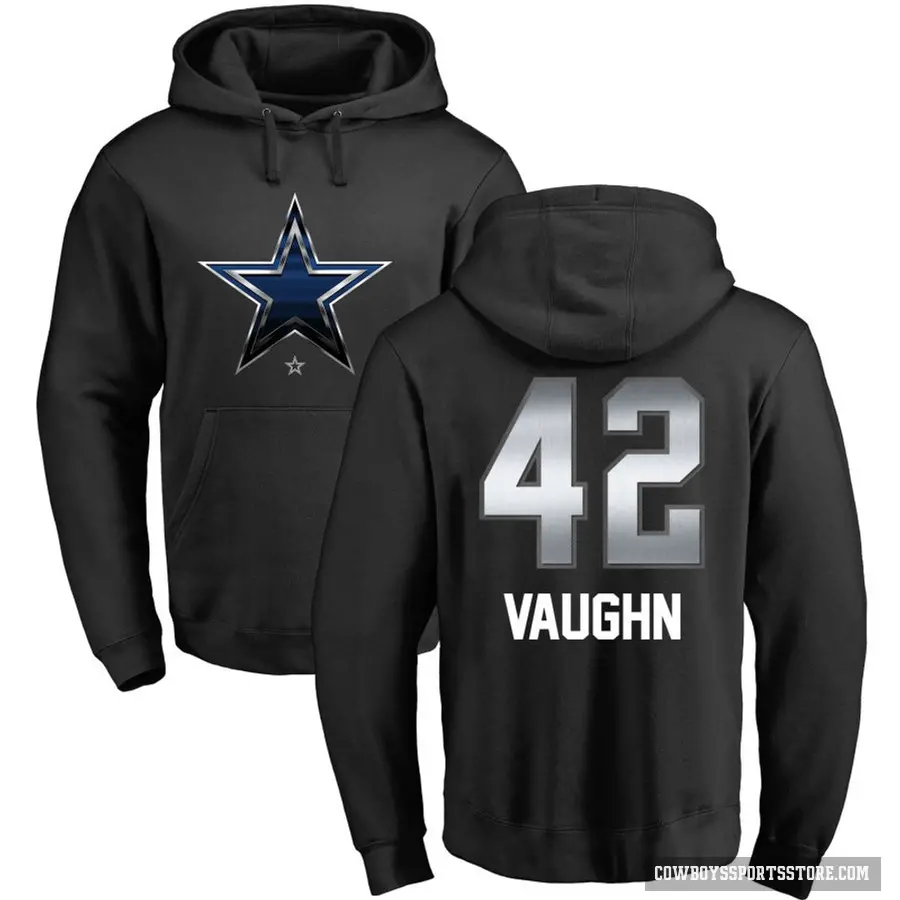 Youth ＃42 Deuce Vaughn Dallas Cowboys Black Midnight Mascot Pullover Hoodie