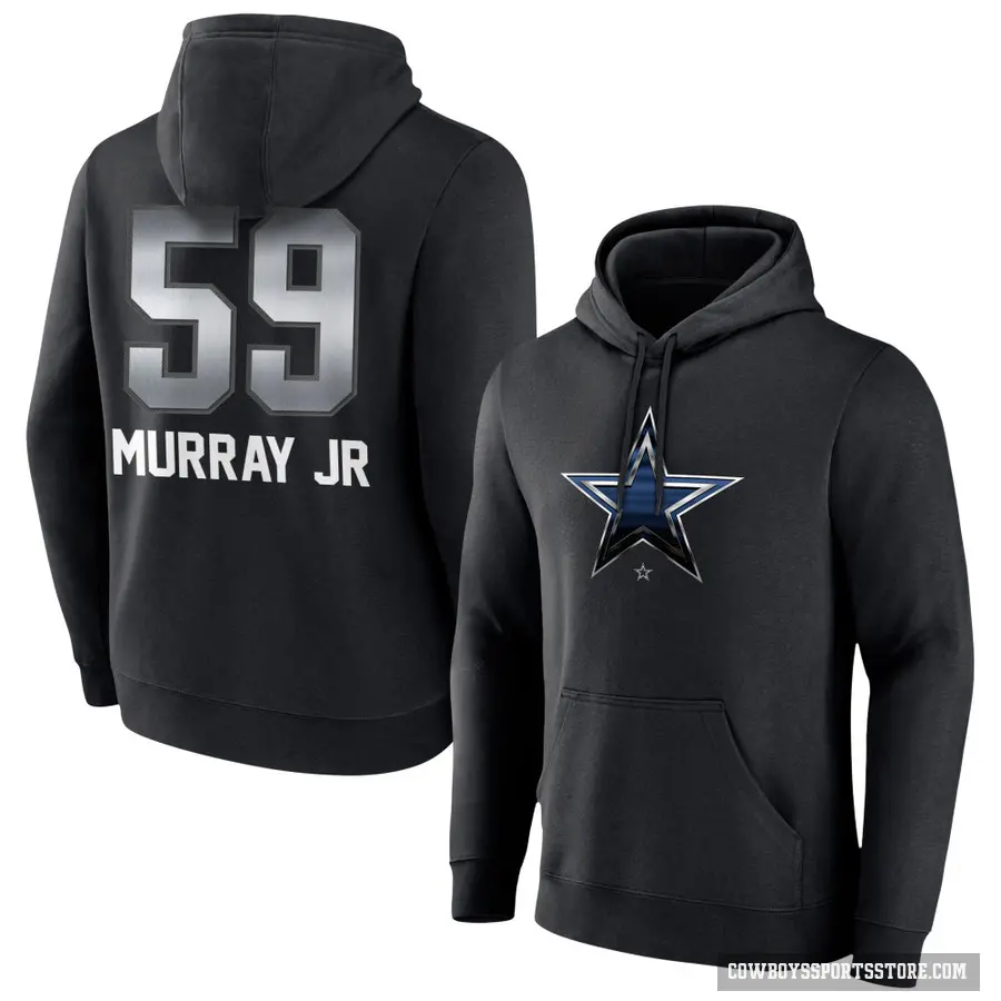 Youth ＃59 Kenneth Murray Jr. Dallas Cowboys Black Midnight Mascot Pullover Hoodie