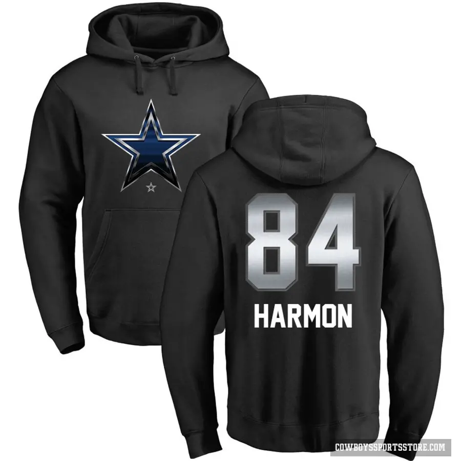 Youth ＃84 Kelvin Harmon Dallas Cowboys Black Midnight Mascot Pullover Hoodie