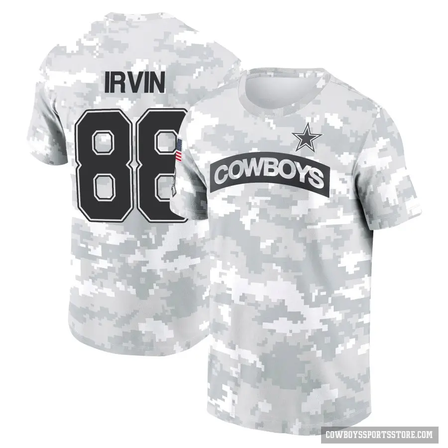 Youth ＃88 Michael Irvin Dallas Cowboys Camo Arctic 2024 Salute to Service Performance T-Shirt